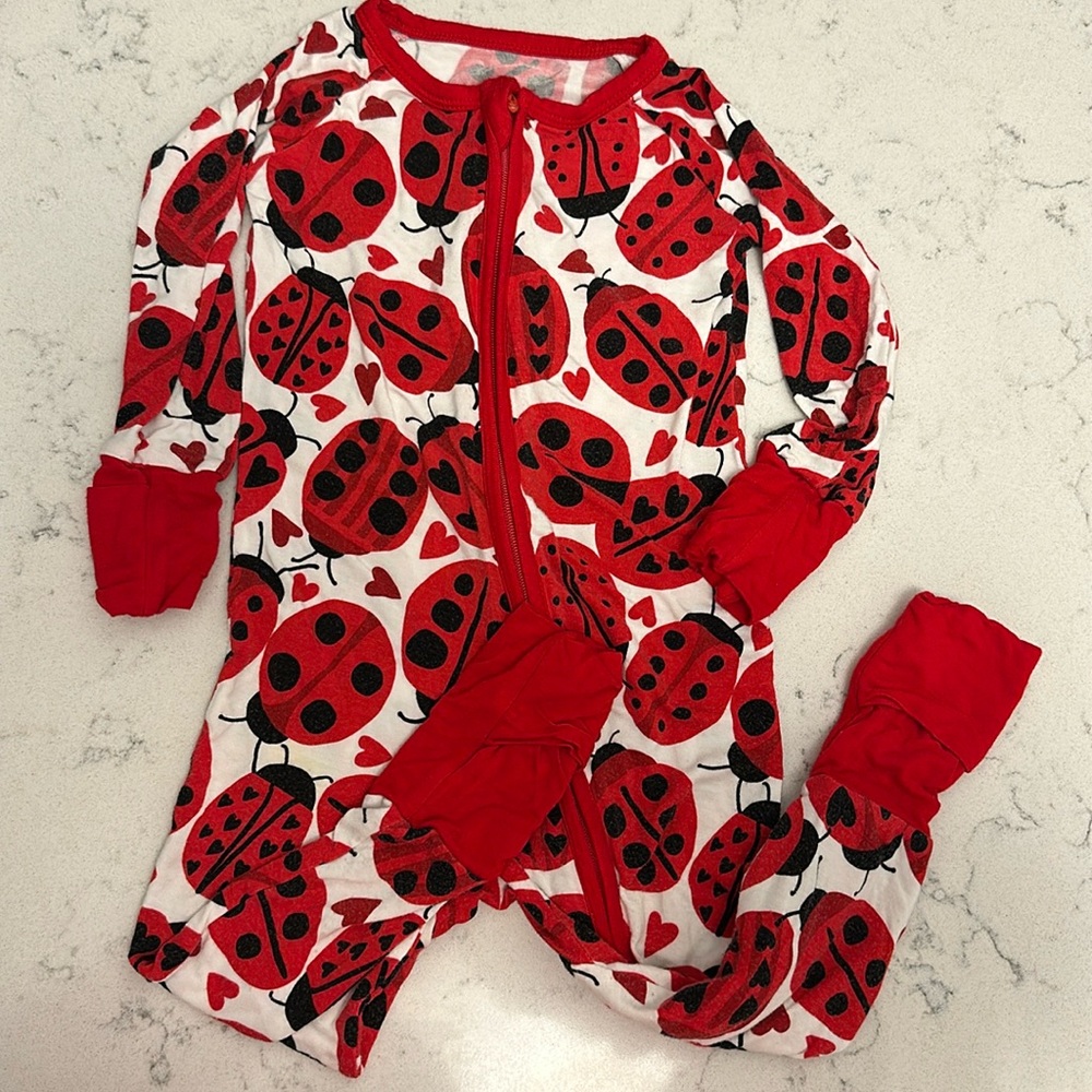 Little Sleepies Zippy, 6-12m, Love Bug
